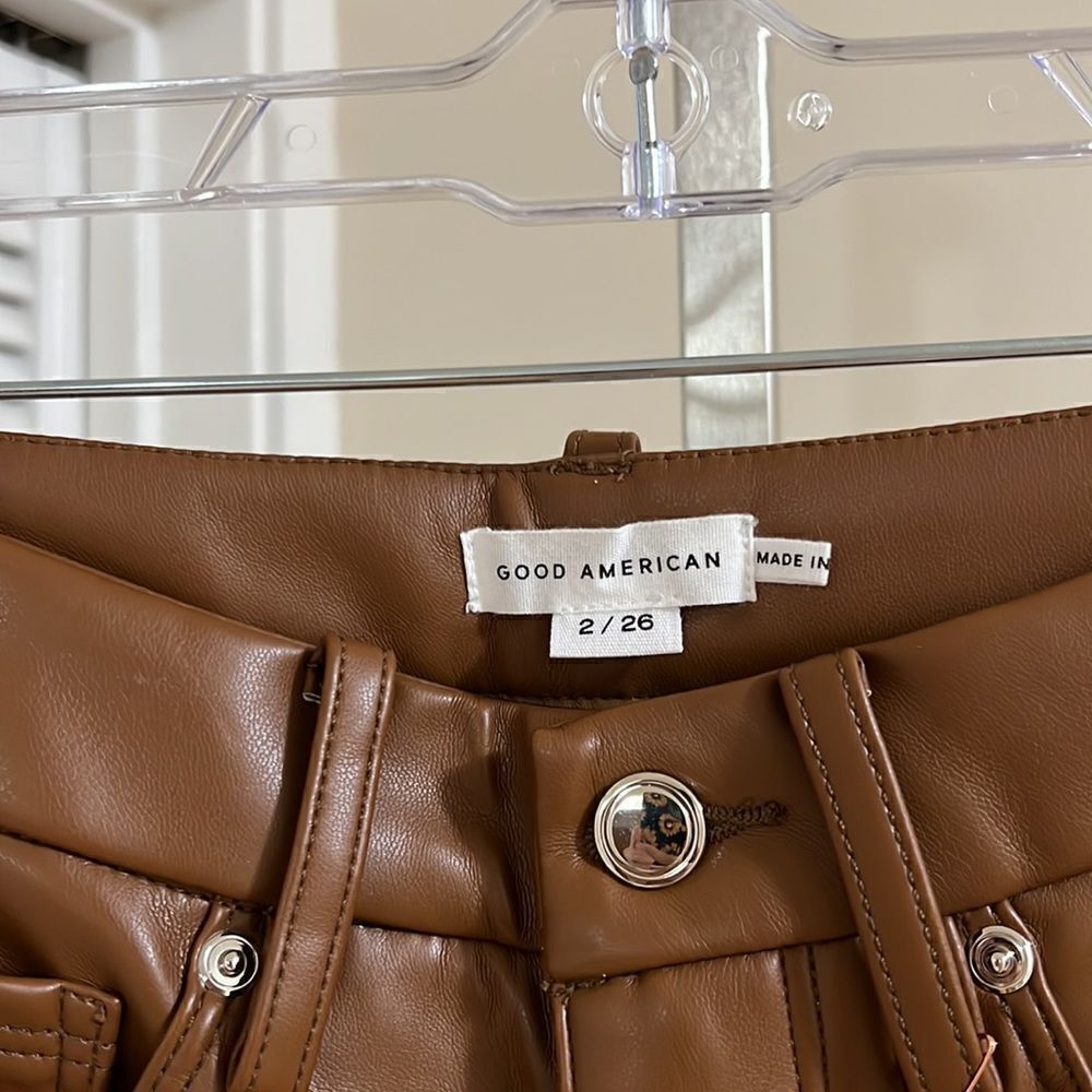 Good American Faux leather pants - Picture 4 of 11